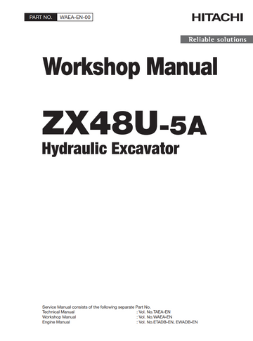 HITACHI ZX 48U -5A HYDRAULIC LOADER