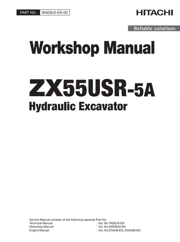 HITACHI ZX55USR-5A HYDRAULIC LOADER