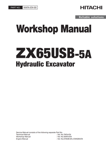 HITACHI ZX 65USB -5A HYDRAULIC LOADER