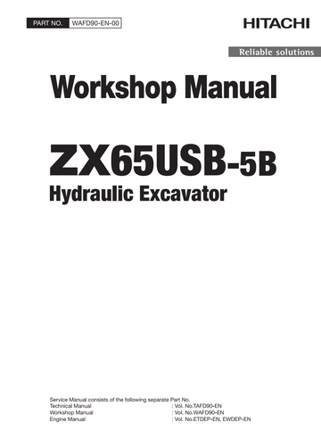 HITACHI ZX 65USB -5B HYDRAULIC LOADER