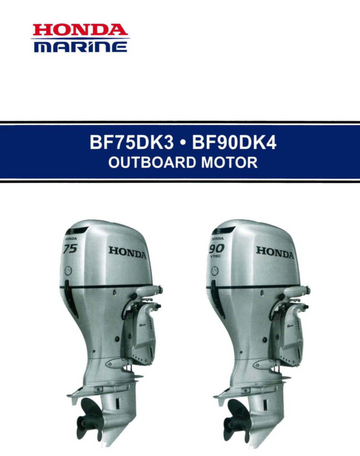 HONDA BF75DK3 BF90DK4 BF80A BF100A ENGINE