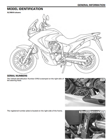 HONDA TRANSALP XL700 XL700V/VA 2008-2012