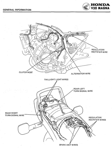 HONDA V30 MAGNA VF500C VF 500C 1984-1985