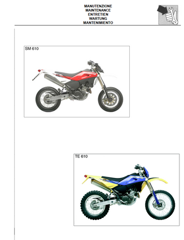 HUSQVARNA SM 610 TE 610 I.E. 2005 ONWARD BIKE