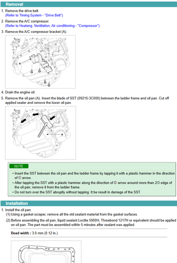HYUNDAI SANTA FE DM 2.0L 2.4L 3.3L 2013-2014