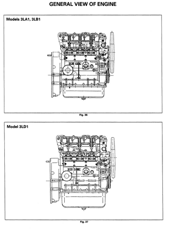 ISUZU 3LA1 3LB1 3LD1 INDUSTRIAL DIESEL ENGINE