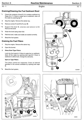 JCB 1115 1115S 1125 1135 FASTRAC TRACTOR