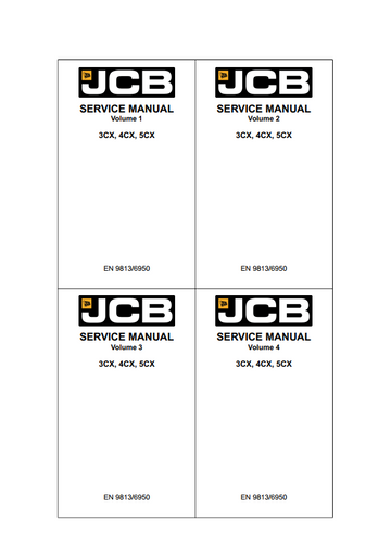 JCB 3CX 4CX 5CX BACKHOE LOADER