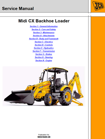 JCB MIDI CX BACKHOE LOADER
