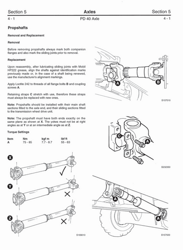 JCB PD40 PD55 PD70 PD90 SERIES AXLES