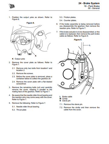 JCB PS760 PS764 PS766 TRANSMISSION AXLE