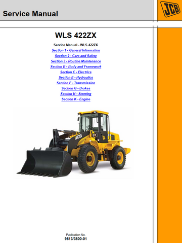 JCB WLS 422ZX WHEEL LOADER SHOVEL