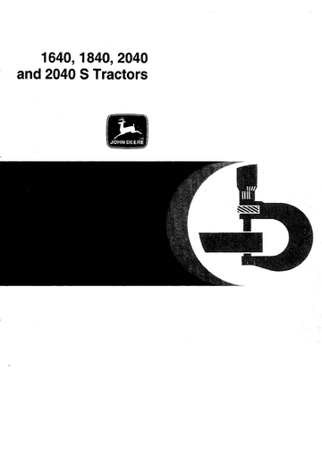JOHN DEERE 1640 1840 2040 2040S TRACTOR
