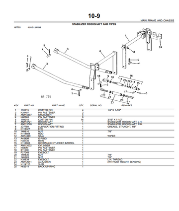 JOHN DEERE 9900 9930 9935 9940 9950 COTTON PICKER HARVESTER PARTS CATALOG