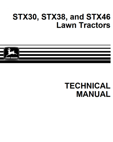 JOHN DEERE STX30 STX38 STX46 LAWN TRACTOR MOWER