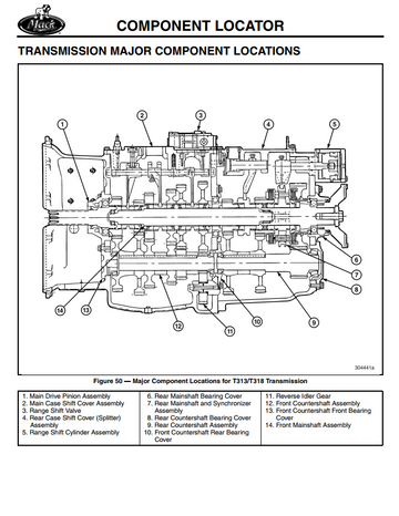 MACK T310 T313 T318 MAXITORQUE ES TRANSMISSIONS