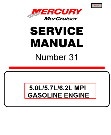 MERCURY MERCRUISER 5.0L 5.7L 6.2L MPI # 31