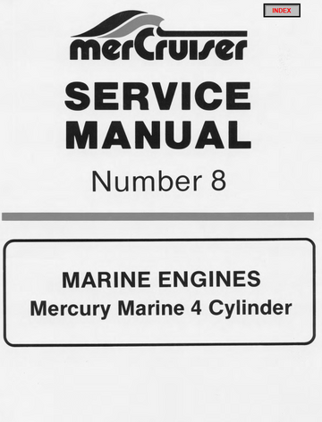 MERCURY MERCRUISER MARINE 3.7L 4-CYLINDER # NUMBER 8