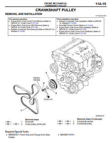 MITSUBISHI LANCER CJ 2.2L 2.4L 2007-2015