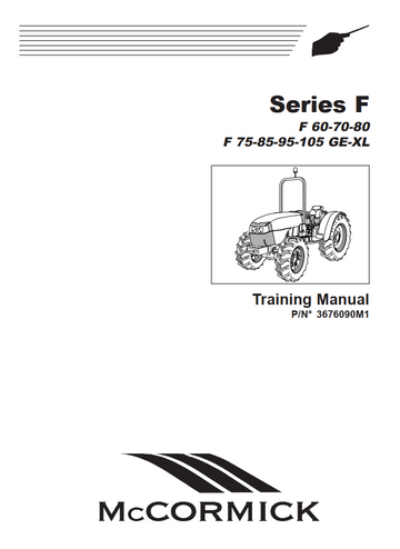 McCORMICK F 60-70-80, F 75-85-95-105 GE-XL SERIES F TRACTOR