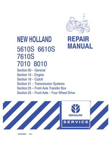 NEW HOLLAND 5610S 6610S 7610S 7010 8010 TRACTOR_PART1