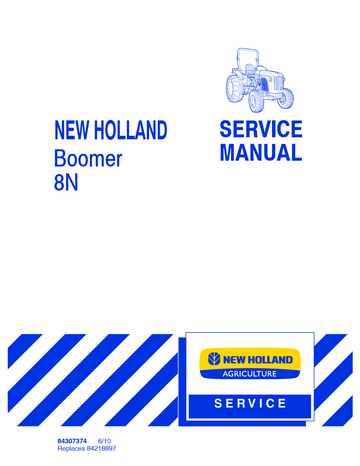 NEW HOLLAND BOOMER 8N CVT TRACTOR
