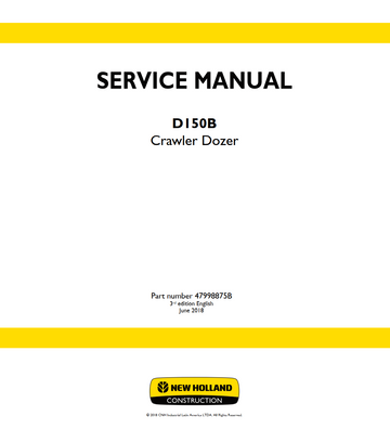 NEW HOLLAND D150B CRAWLER DOZER