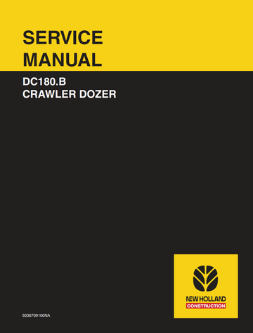 NEW HOLLAND DC180.B DC 180.B CRAWLER DOZER