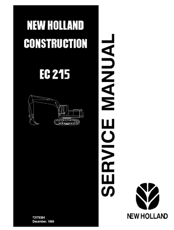 NEW HOLLAND EC215 HYDRAULIC EXCAVATOR