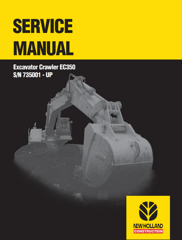 NEW HOLLAND EC350 CRAWLER EXCAVATOR