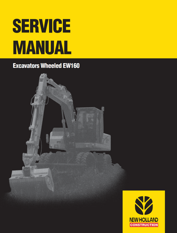 NEW HOLLAND EW160 WHEELED EXCAVATOR