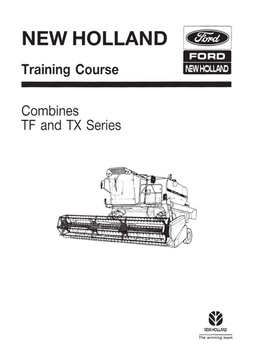 NEW HOLLAND FORD TF TX SERIES TF42 TF44 TF46 COMBINES