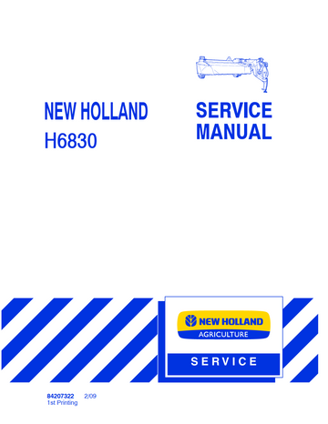 NEW HOLLAND H6830 DISC MOWER