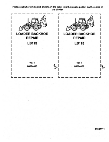 NEW HOLLAND LB LB115 BACKHOE LOADER