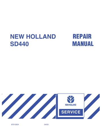 NEW HOLLAND SD440 AIR DRILL PLANTER