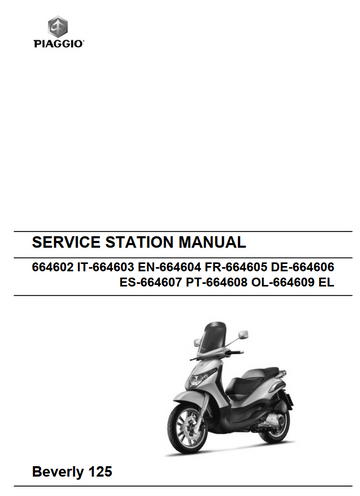 PIAGGIO BEVERLY 125 E3 BV125 E3 SCOOTER