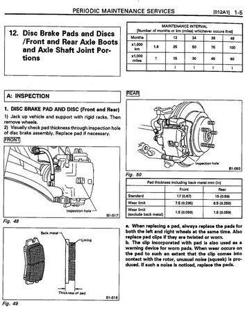 SUBARU LIBERTY 2.2L 1989-1992
