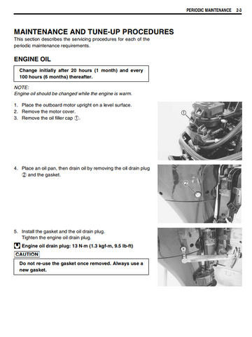 SUZUKI OUTBOARD DF9.9 DF15 4-STROKE MARINE ENGINE
