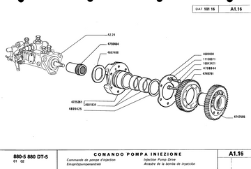 FIAT 800 880-5 880DT-5 805C 850 TRACTOR PARTS CATALOG MANUAL