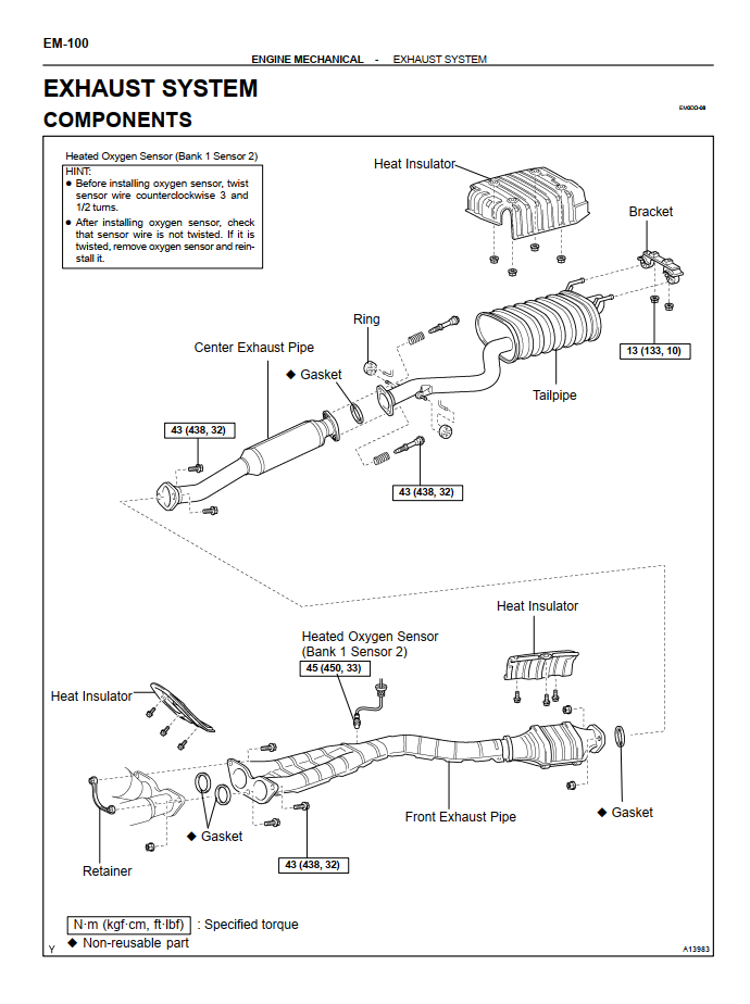 LEXUS IS300 3.0L 2001-2005