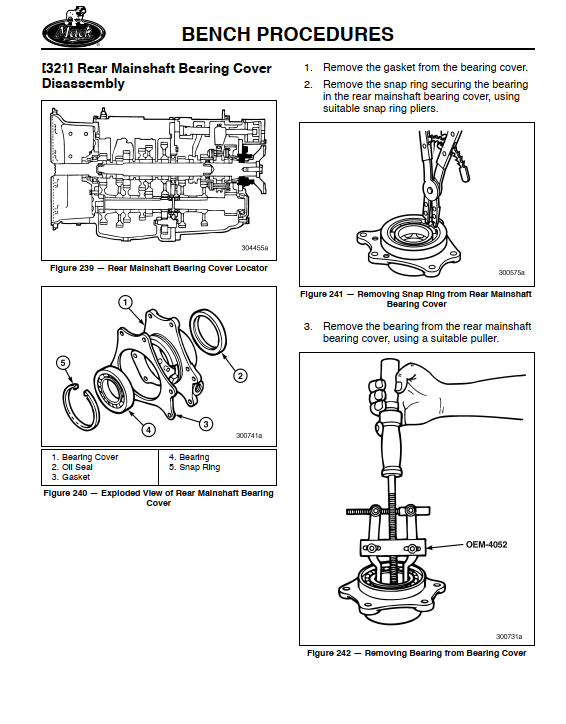 MACK T2130 T2180 T2180A TRANSMISSION GEARBOX OVERHAUL
