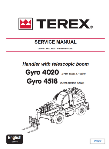 TEREX GYRO 4020 4518 HANDLER WITH TELESCOPIC BOOM