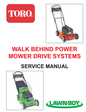 TORO WALK BEHIND POWER DRIVE SYSTEMS 21 22 INCH 1990-2006 MOWER