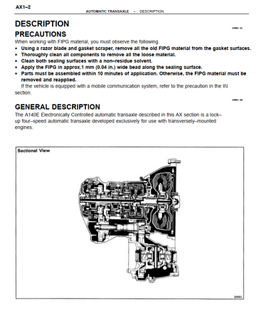 TOYOTA CAMRY VIENTA V6 2.2L 3.0L 1993-1997