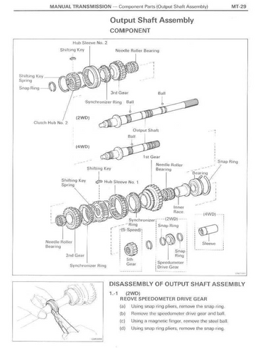 TOYOTA G40 G45 G50 G52 G53 G54 G55 G56 G57 G58 TRANSMISSION