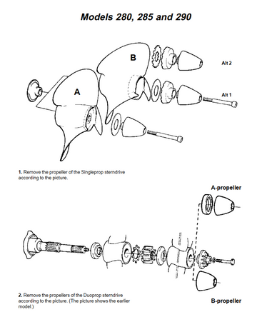 VOLVO PENTA AQUAMATIC 280-DP 285 290-DP ENGINE