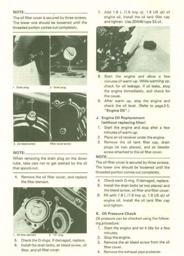 YAMAHA XT 550 XT550J BIKE 1983-1987