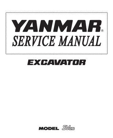 YANMAR SV 05 SV05 CRAWLER MINI EXCAVATOR