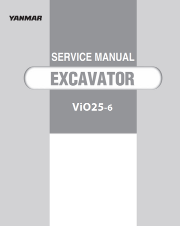 YANMAR ViO25-6 CRAWLER EXCAVATOR