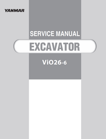 YANMAR ViO26-6 CRAWLER EXCAVATOR